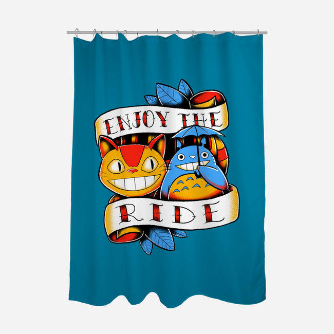 Enjoy The Ride-None-Polyester-Shower Curtain-estudiofitas