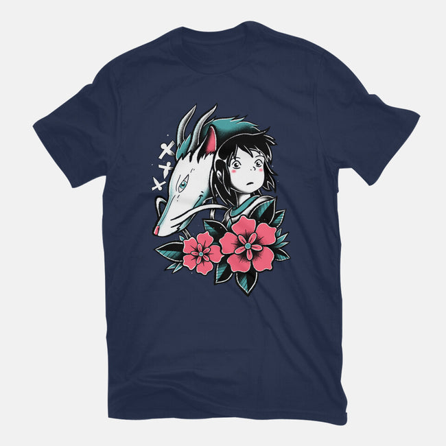 The Girl And The Dragon-Womens-Fitted-Tee-estudiofitas