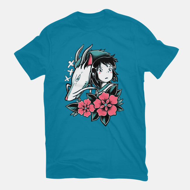 The Girl And The Dragon-Womens-Basic-Tee-estudiofitas