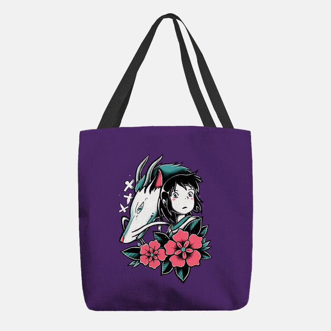 The Girl And The Dragon-None-Basic Tote-Bag-estudiofitas