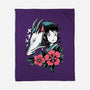 The Girl And The Dragon-None-Fleece-Blanket-estudiofitas