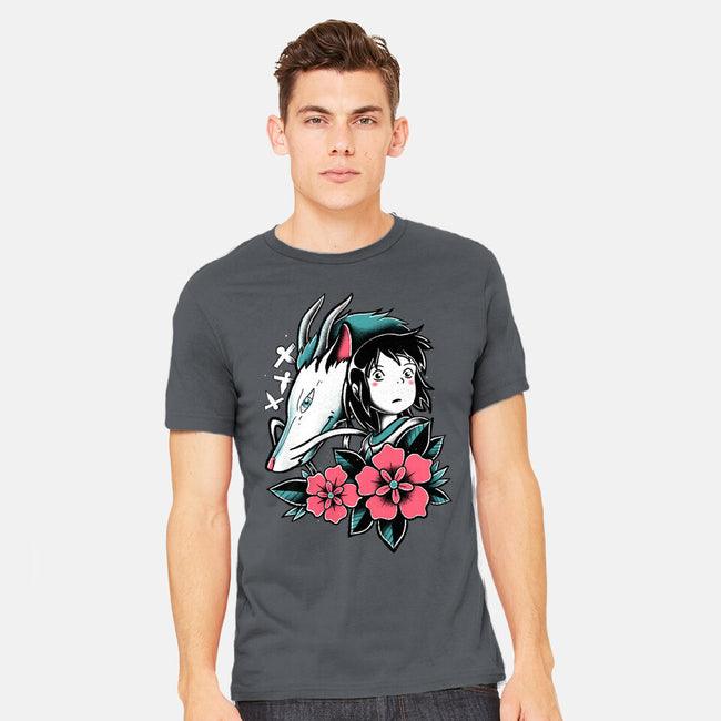 The Girl And The Dragon-Mens-Heavyweight-Tee-estudiofitas