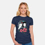 The Girl And The Dragon-Womens-Fitted-Tee-estudiofitas