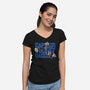 Captain Rocket-Womens-V-Neck-Tee-naomori