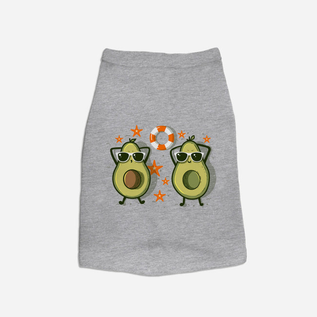 Summertime Avocados-Dog-Basic-Pet Tank-erion_designs