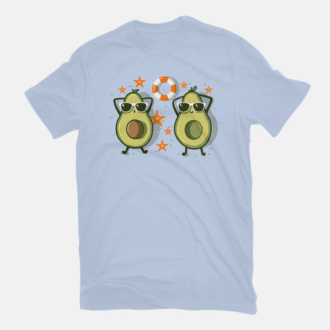 Summertime Avocados-Womens-Fitted-Tee-erion_designs