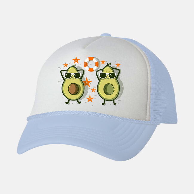 Summertime Avocados-Unisex-Trucker-Hat-erion_designs
