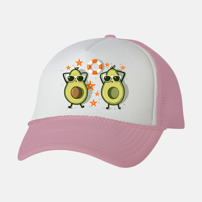 Summertime Avocados-Unisex-Trucker-Hat-erion_designs