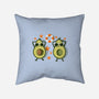 Summertime Avocados-None-Removable Cover-Throw Pillow-erion_designs