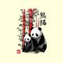 Panda And Cub Sumi-e-None-Adjustable Tote-Bag-DrMonekers