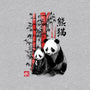 Panda And Cub Sumi-e-Womens-Off Shoulder-Sweatshirt-DrMonekers