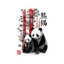 Panda And Cub Sumi-e-None-Drawstring-Bag-DrMonekers