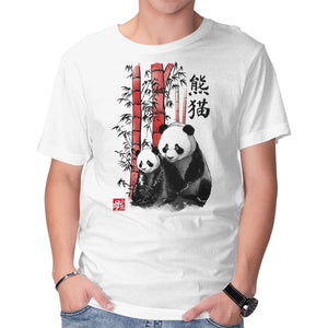 Panda And Cub Sumi-e