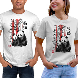 Panda And Cub Sumi-e