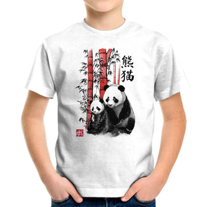 Panda And Cub Sumi-e