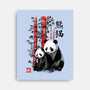 Panda And Cub Sumi-e-None-Stretched-Canvas-DrMonekers