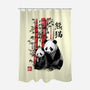 Panda And Cub Sumi-e-None-Polyester-Shower Curtain-DrMonekers