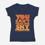You Can't Take the Sky-womens v-neck tee-geekchic_tees