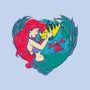 Mermaid Love-Womens-Basic-Tee-ellr