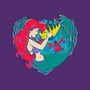 Mermaid Love-None-Removable Cover-Throw Pillow-ellr