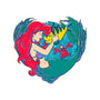 Mermaid Love-Womens-Basic-Tee-ellr