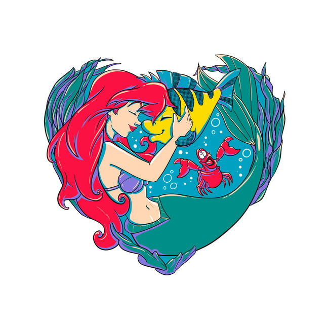 Mermaid Love-Womens-Off Shoulder-Tee-ellr