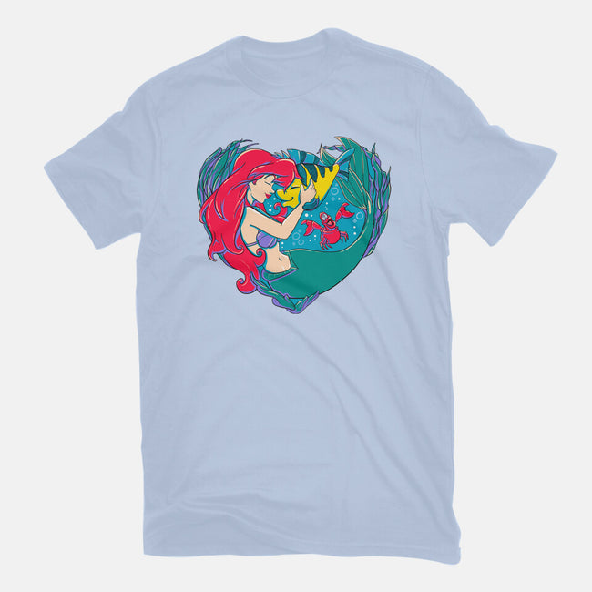 Mermaid Love-Womens-Basic-Tee-ellr