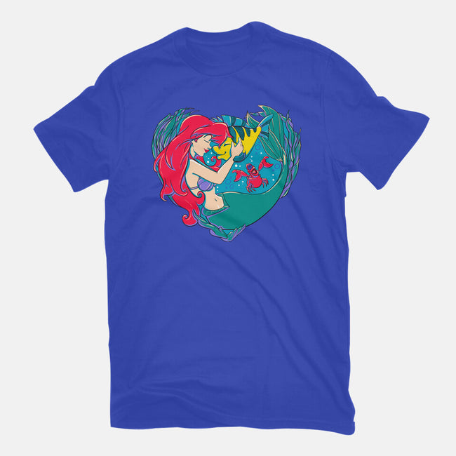 Mermaid Love-Womens-Basic-Tee-ellr