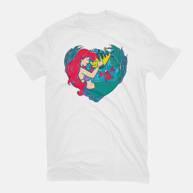 Mermaid Love-Womens-Basic-Tee-ellr
