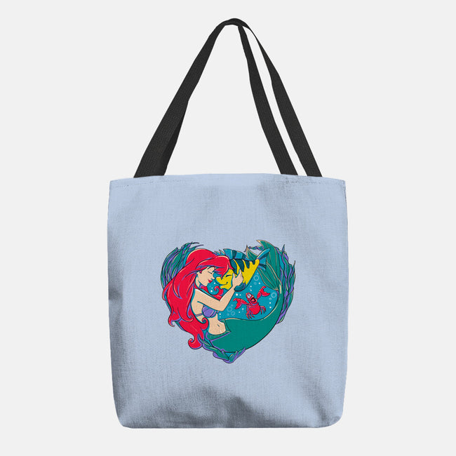 Mermaid Love-None-Basic Tote-Bag-ellr