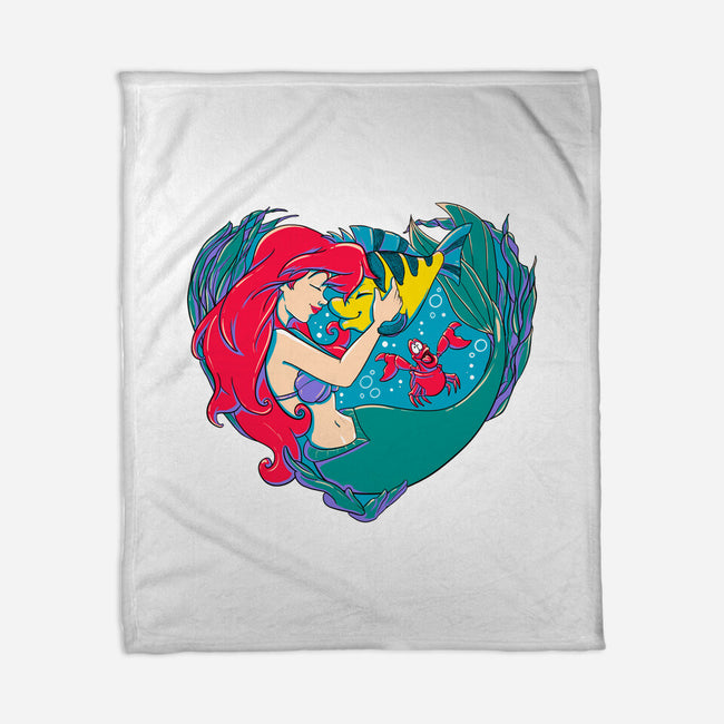 Mermaid Love-None-Fleece-Blanket-ellr