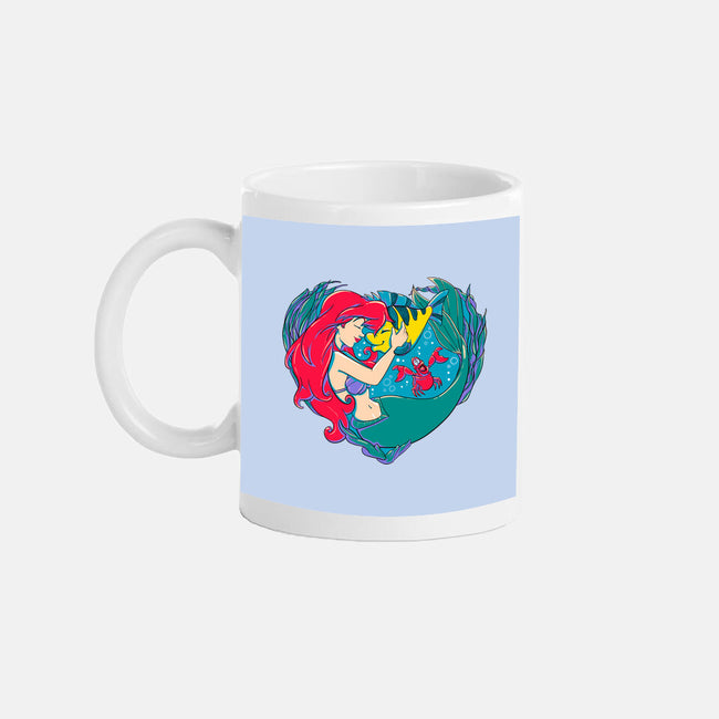 Mermaid Love-None-Mug-Drinkware-ellr