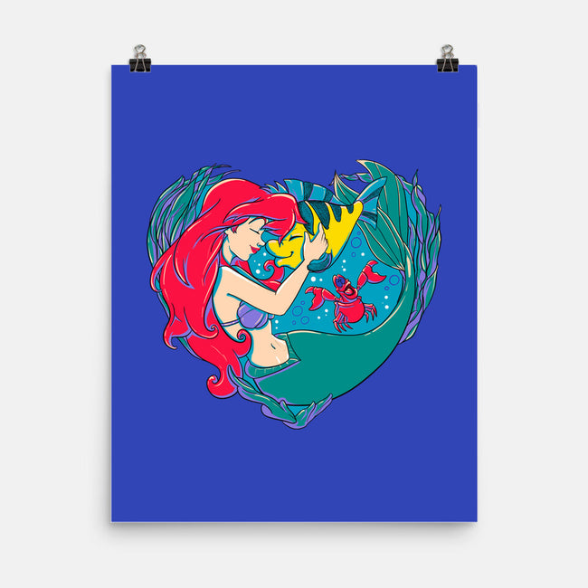 Mermaid Love-None-Matte-Poster-ellr