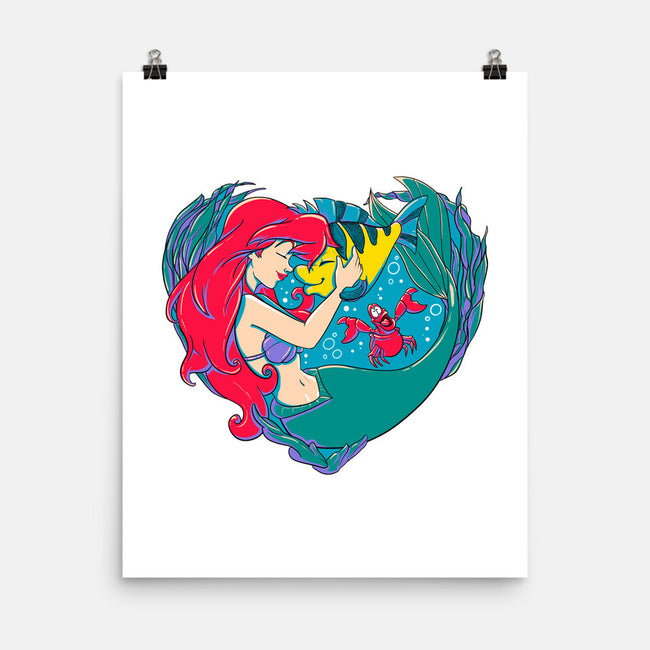 Mermaid Love-None-Matte-Poster-ellr