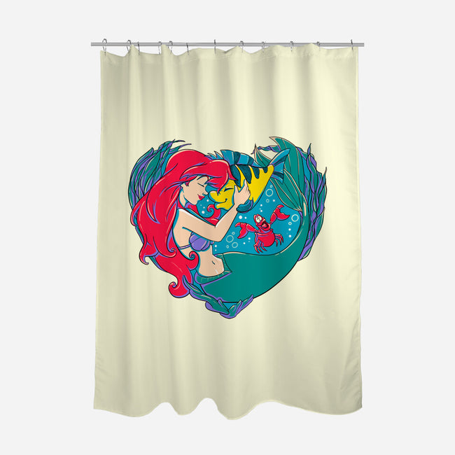 Mermaid Love-None-Polyester-Shower Curtain-ellr