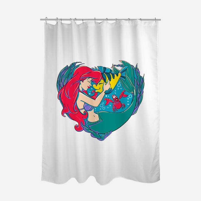 Mermaid Love-None-Polyester-Shower Curtain-ellr