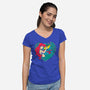 Mermaid Love-Womens-V-Neck-Tee-ellr