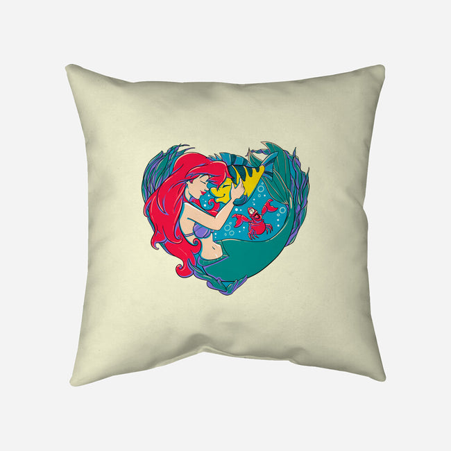 Mermaid Love-None-Removable Cover w Insert-Throw Pillow-ellr
