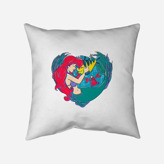 Mermaid Love-None-Removable Cover w Insert-Throw Pillow-ellr