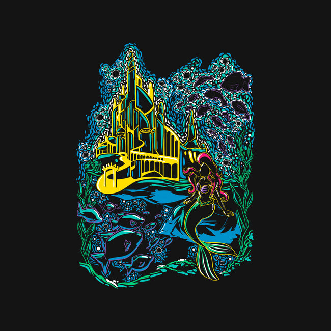 Impressionist Mermaid-Womens-V-Neck-Tee-ellr
