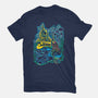 Impressionist Mermaid-Womens-Fitted-Tee-ellr