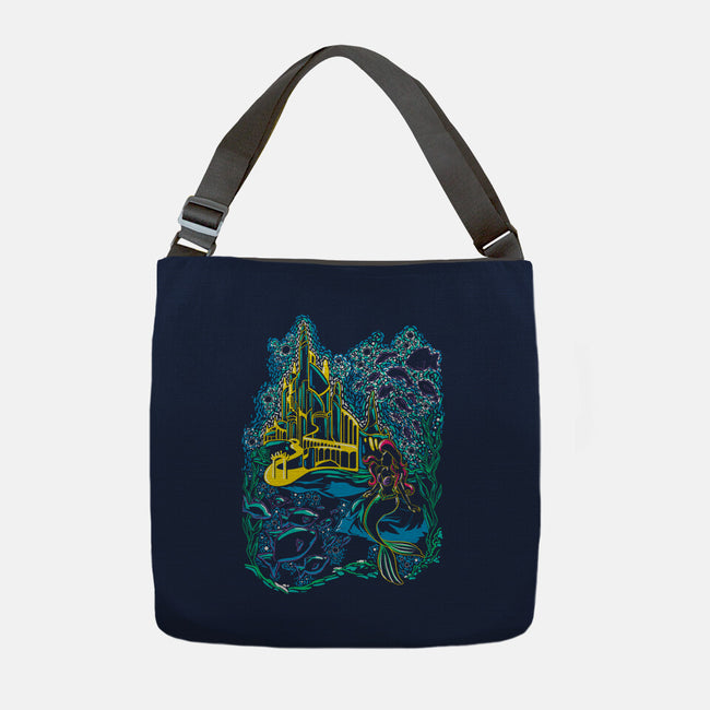 Impressionist Mermaid-None-Adjustable Tote-Bag-ellr