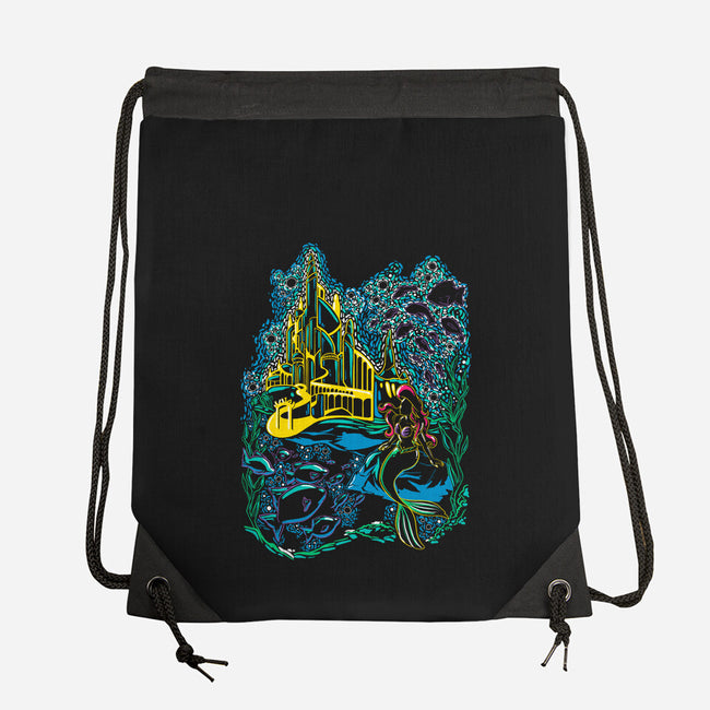 Impressionist Mermaid-None-Drawstring-Bag-ellr