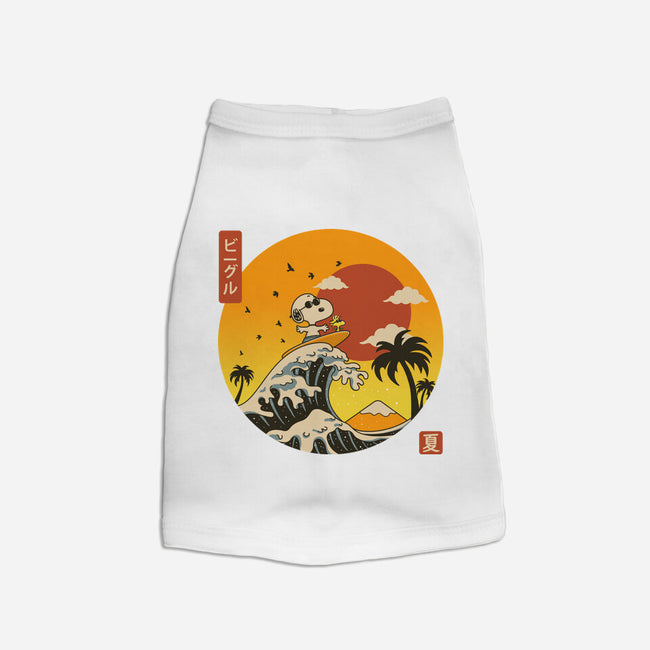 The Great Beagle Off Kanagawa-Dog-Basic-Pet Tank-retrodivision