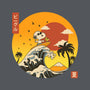 The Great Beagle Off Kanagawa-Womens-Fitted-Tee-retrodivision