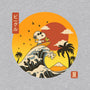 The Great Beagle Off Kanagawa-Womens-Fitted-Tee-retrodivision