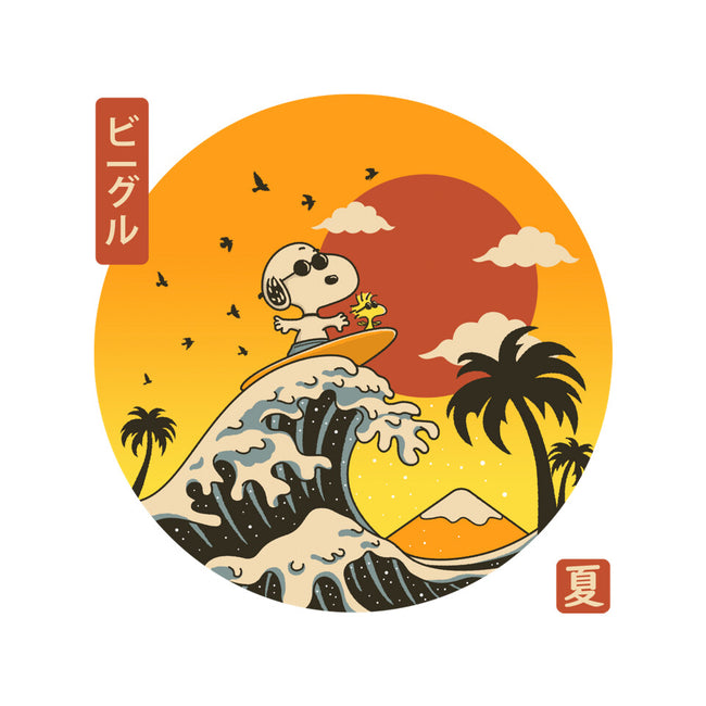 The Great Beagle Off Kanagawa-Womens-Basic-Tee-retrodivision