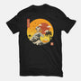The Great Beagle Off Kanagawa-Womens-Fitted-Tee-retrodivision