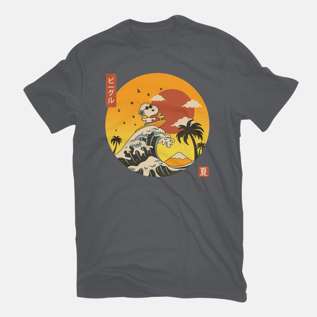 The Great Beagle Off Kanagawa-Womens-Fitted-Tee-retrodivision