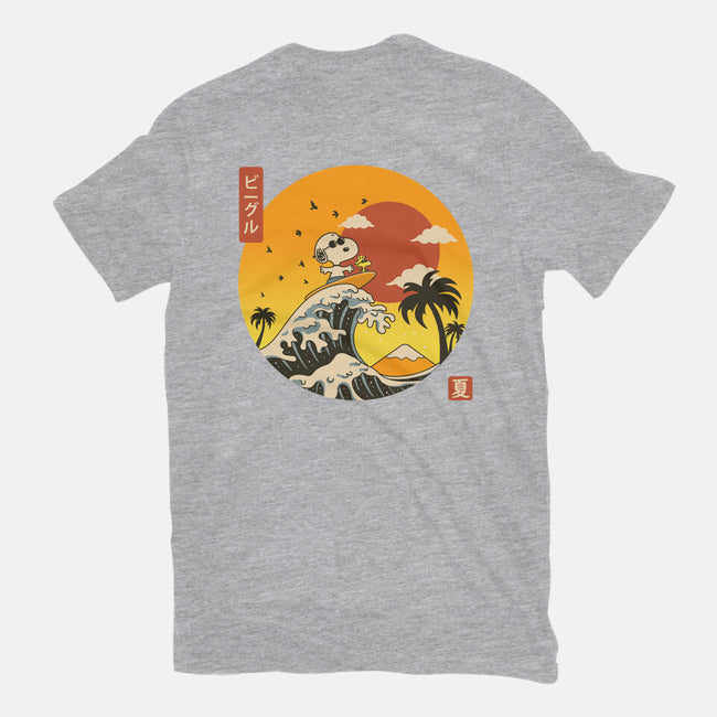 The Great Beagle Off Kanagawa-Womens-Basic-Tee-retrodivision